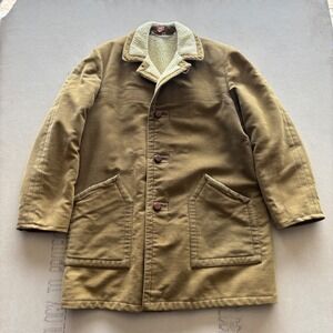 Vintage 60s Sherpa Lined Canvas‎ Rancher Jacket Coat